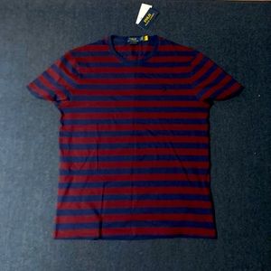 Maroon striped Polo Ralph Lauren T-shirt